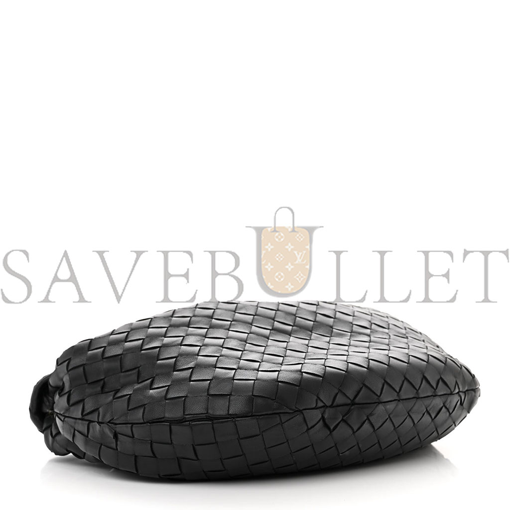 BOTTEGA VENETA NAPPA INTRECCIATO TEEN JODIE HOBO BLACK (37*25*8cm)